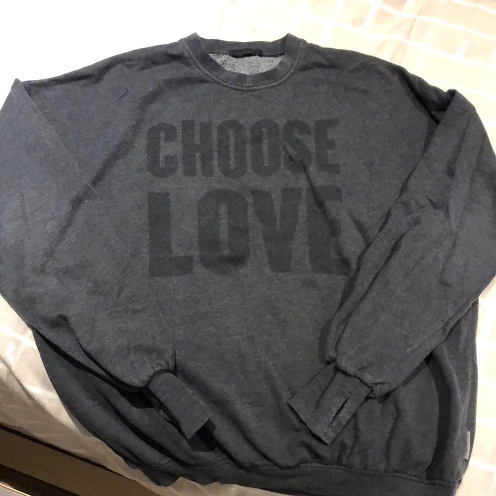 The Laundry Room oversized crew sweatshirt- Choose Love